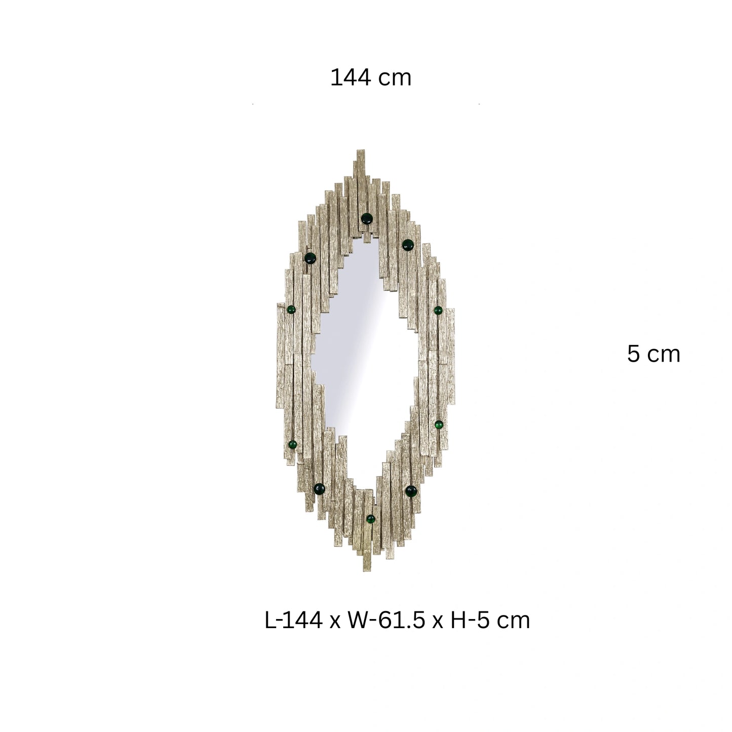 Casted Strips Wall Mirror