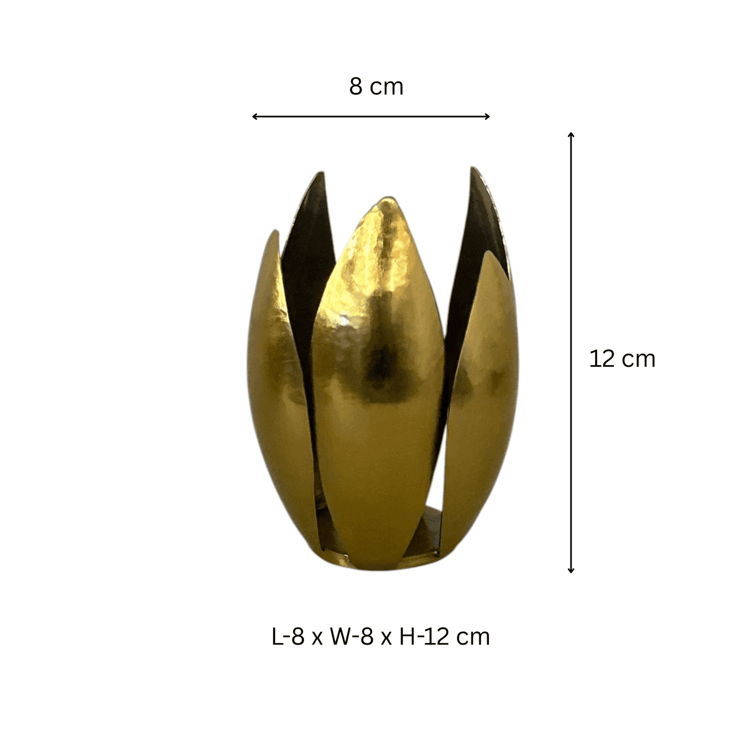 Lotus Leaf Hammered Tealight Holde