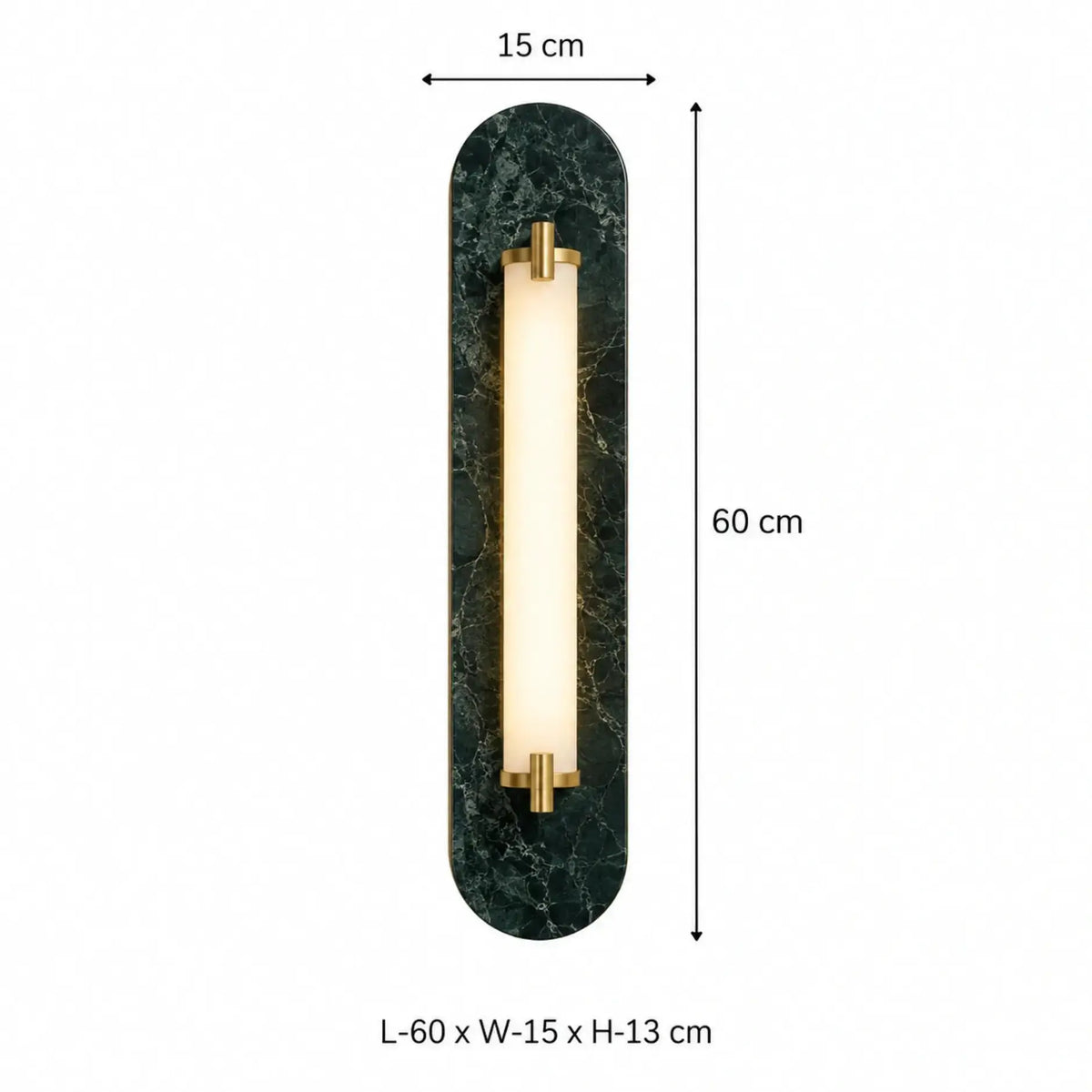 Elegant Modern Marble Brass Wall Lamp showcasing premium marble and brass materials for luxury interior lighting.