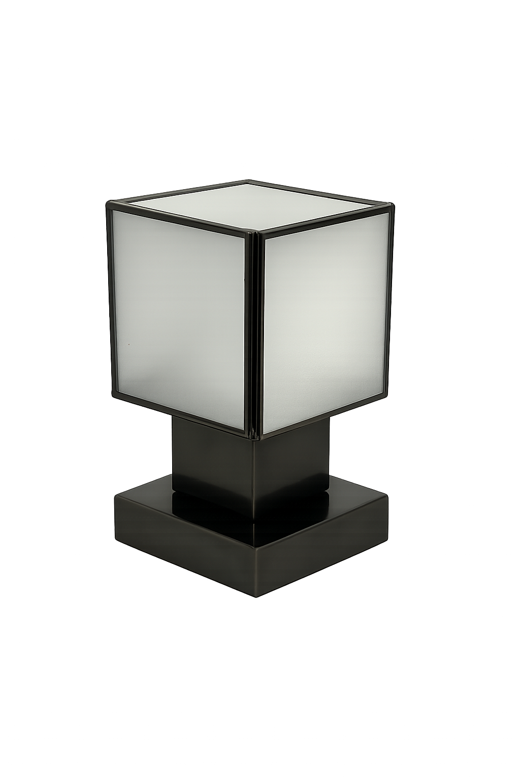 Square Glass Table Lamp