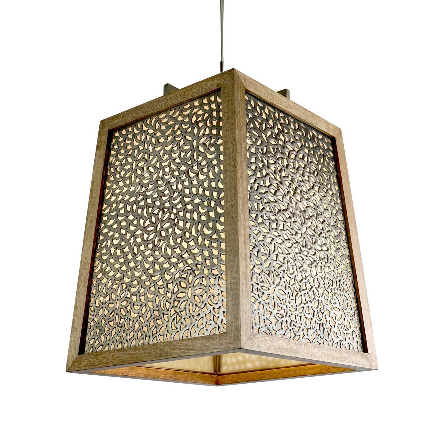 Taper Wooden Lantern