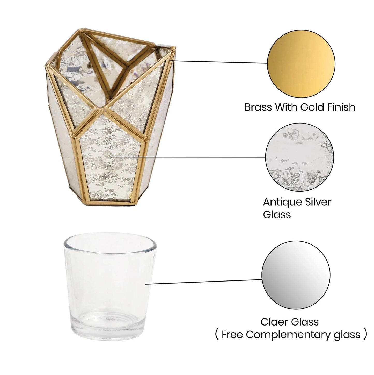 Elegant geometric tealight holder casting intricate shadows, perfect for modern home decor and ambient lighting.