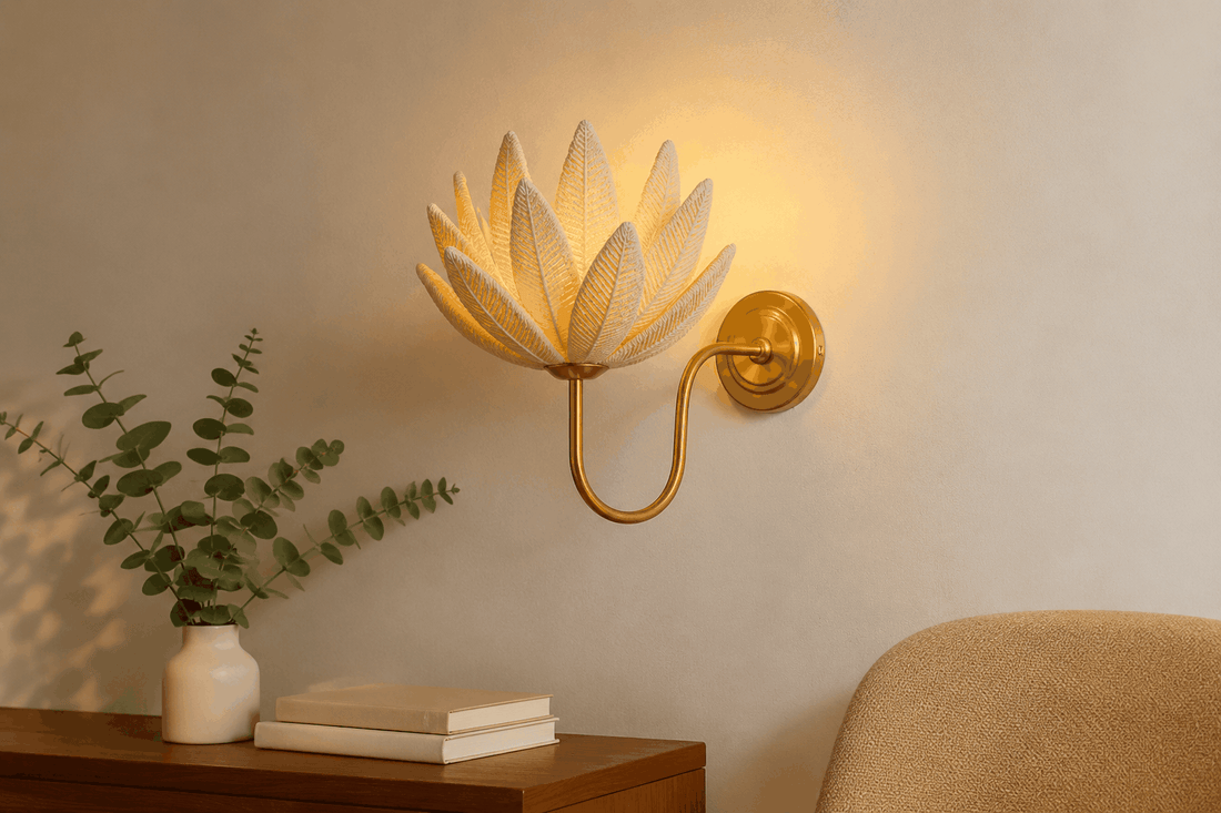 Elegant wall sconce resembling a blooming flower showcasing the art of lighting