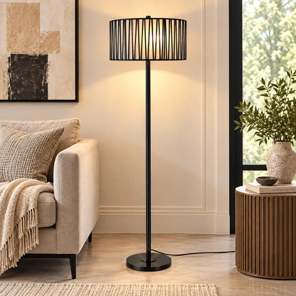 Modern Black Metal Floor Lamp – ILLUMEA