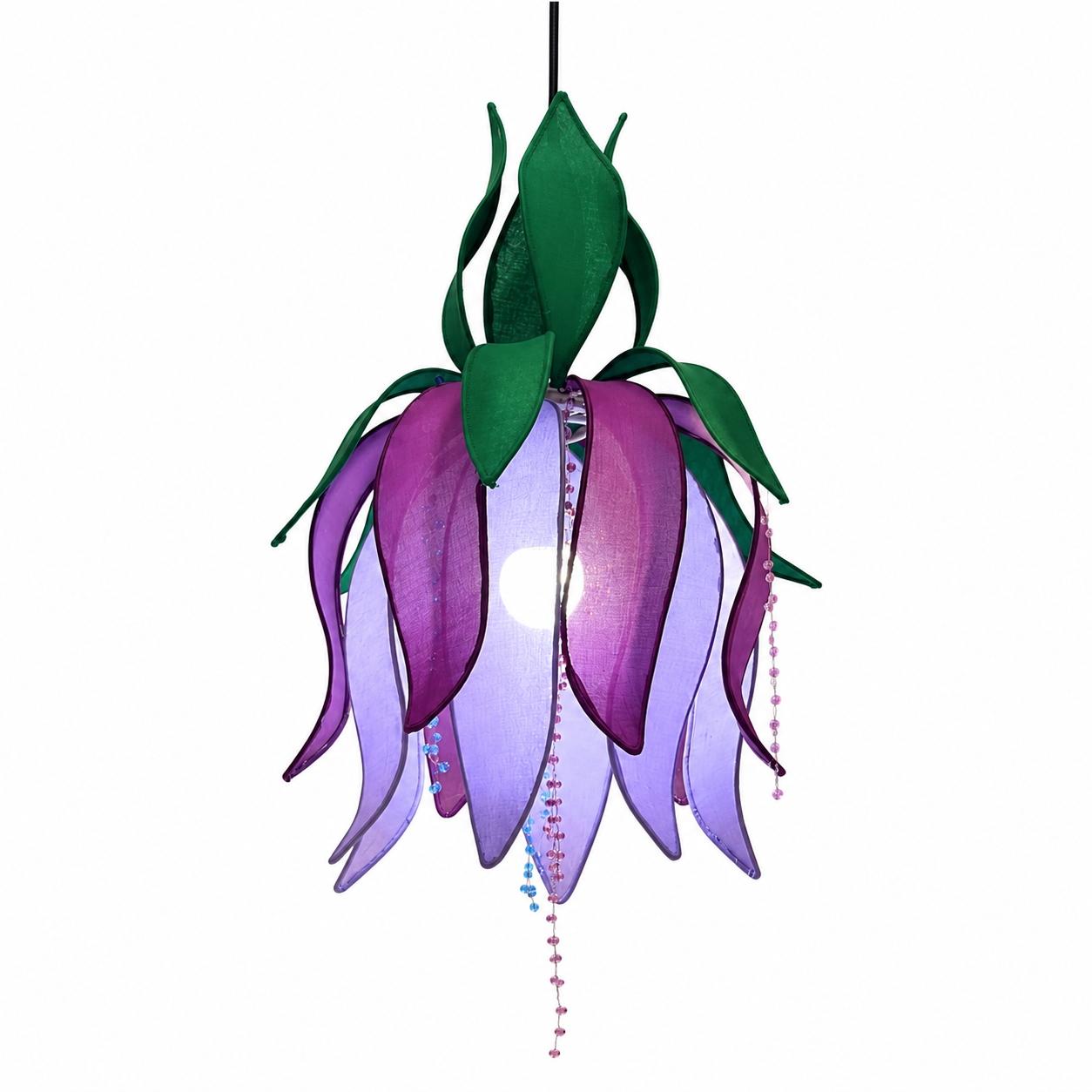 Purple Lotus Pendant