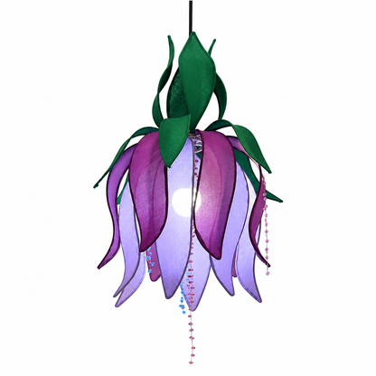 Purple Lotus Pendant