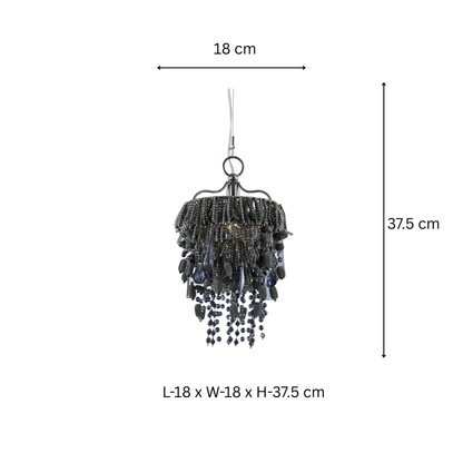 Nora Smoke Grey Mini Chandelier - ILLUMEA