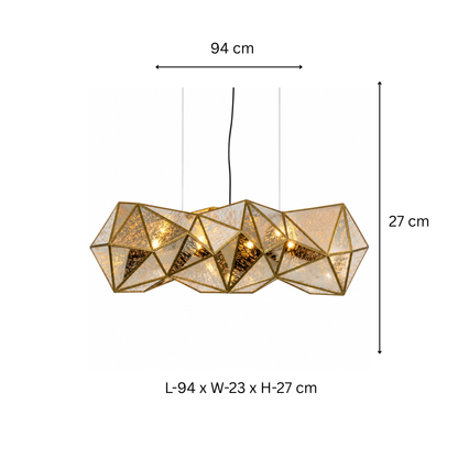 Bumpy Rectangle Chandelier