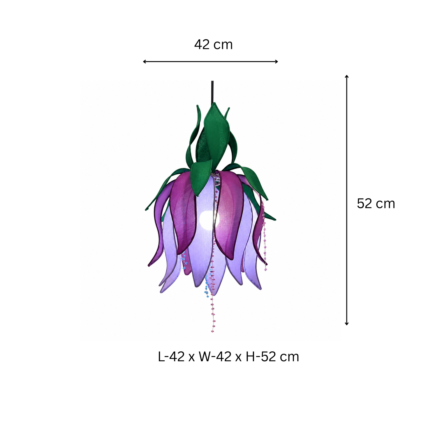 Purple Lotus Pendant
