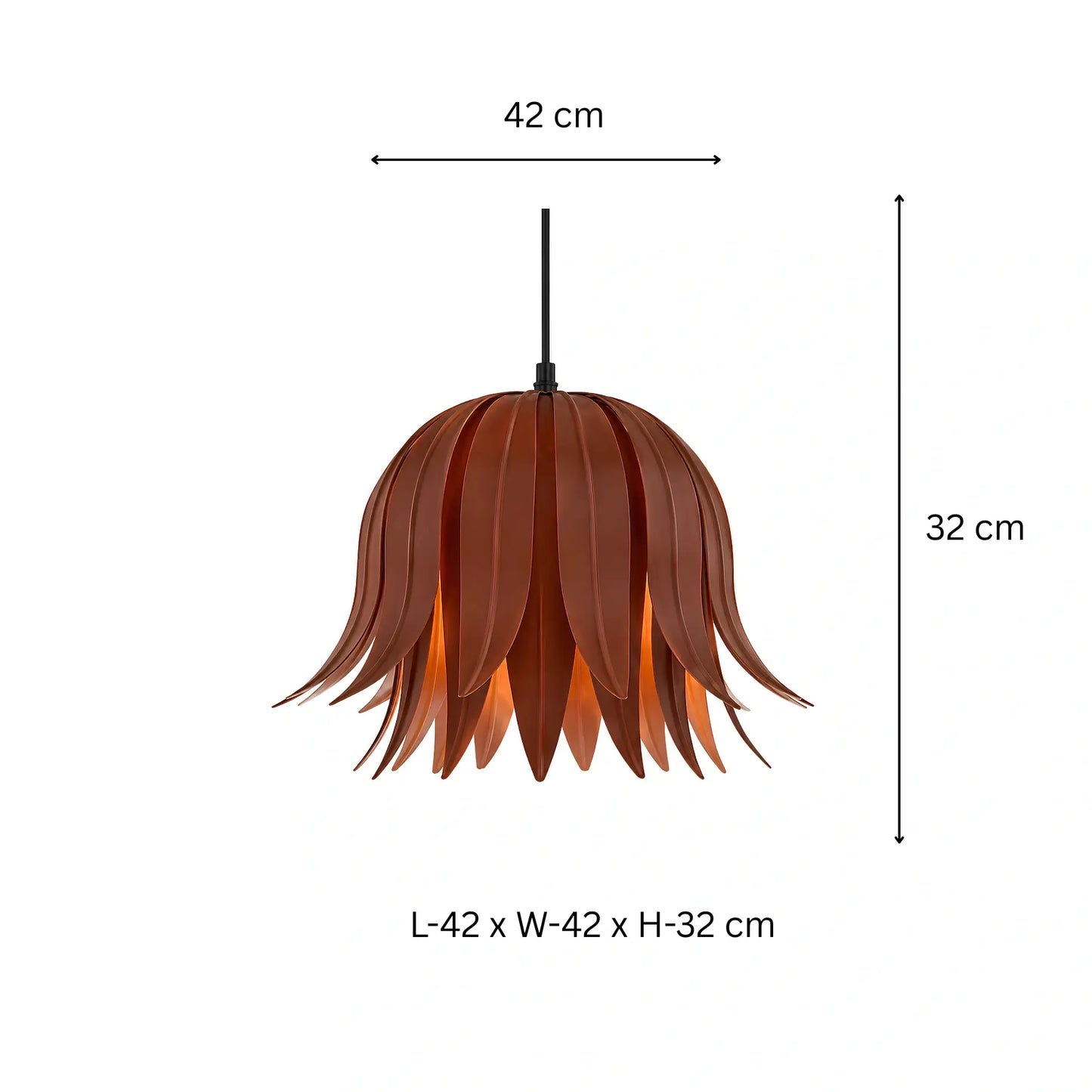 Iron Leaf Pendant Light