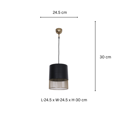 Black Wire Pendant Light