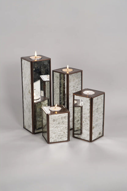 Square Candle Holder Set of 4