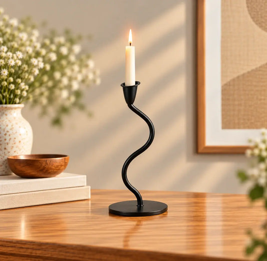 Black Tealight Single Candle - ILLUMEA