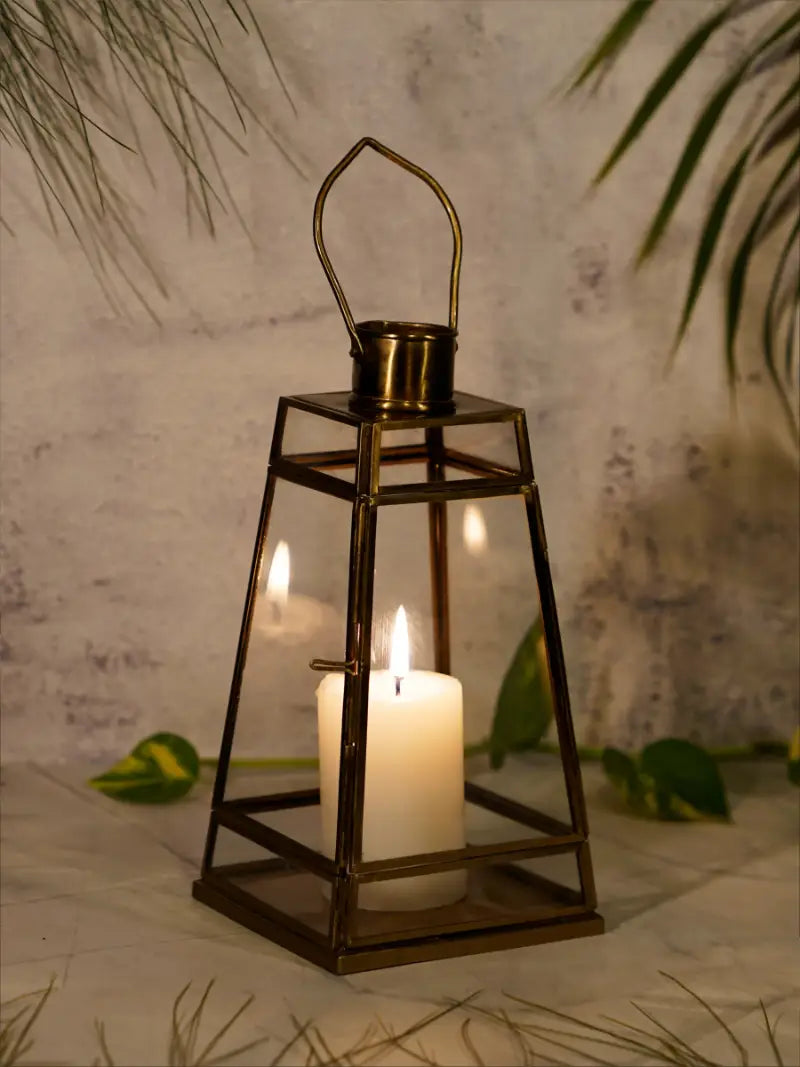 Antique Glass Lantern