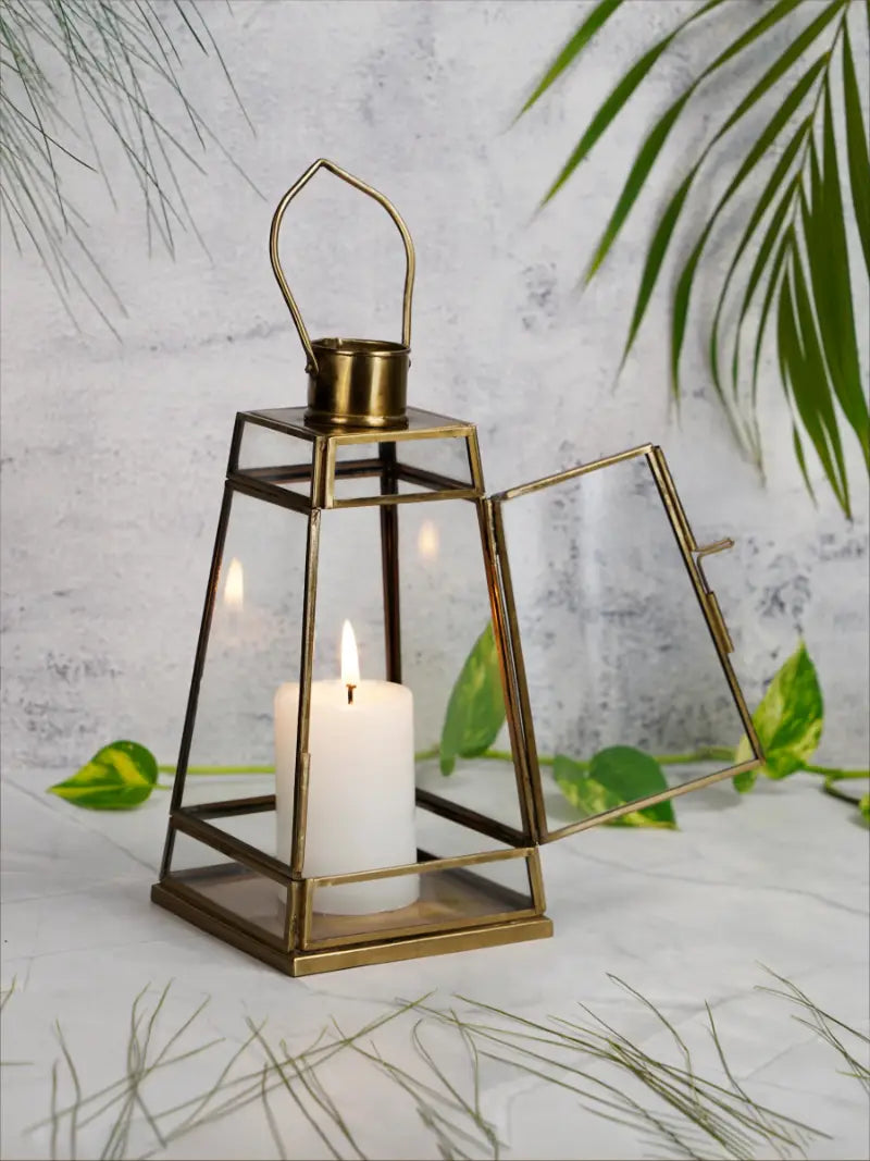 Antique Glass Lantern