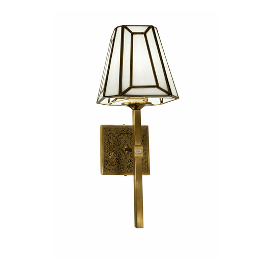 Antique Brass Geometric Wall Sconce – ILLUMEA