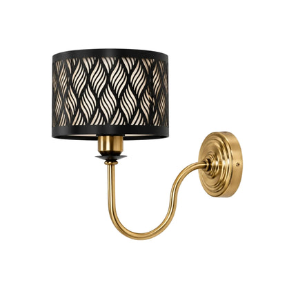 Elegant modern wall lamp with fabric shade, perfect luxury wall lighting to enhance sophisticated interiors