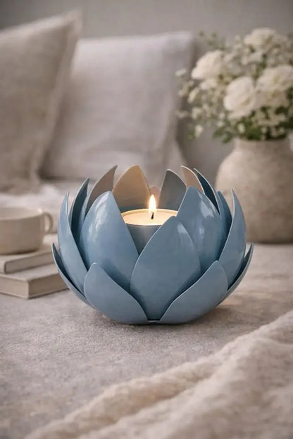 Blue Lotus Metal Leaf Hurricane