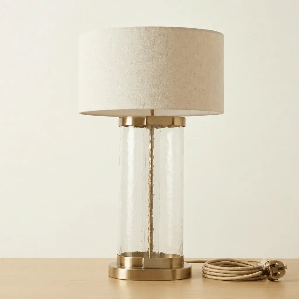 Casted Glass Table Lamp
