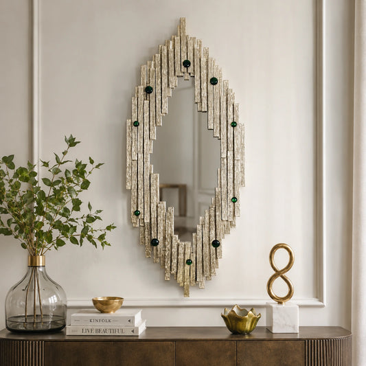 Casted Strips Wall Mirror