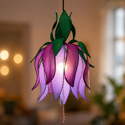 Purple Lotus Pendant