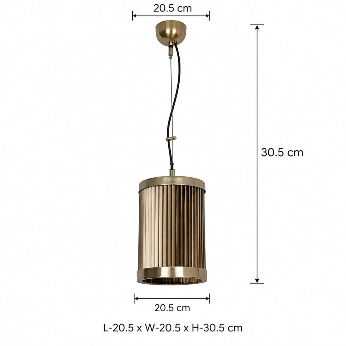 Elegant Metal Wire Hanging Pendant Light Featuring a Cylindrical Decorative Shade and Warm Gold Finish | ILLUMEA