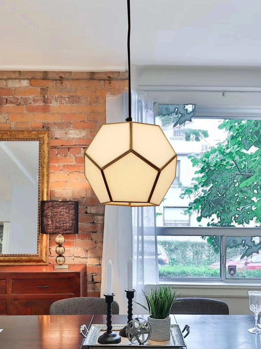 Glass Hanging Pendant Lamp with Elegant Glass Shade – ILLUMEA