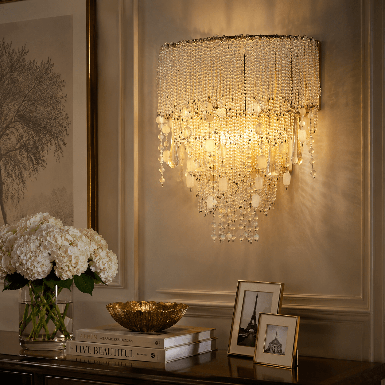 Half Nora Glass Wall Lamp