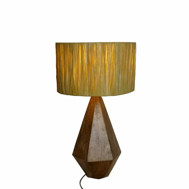 wood base table lamp