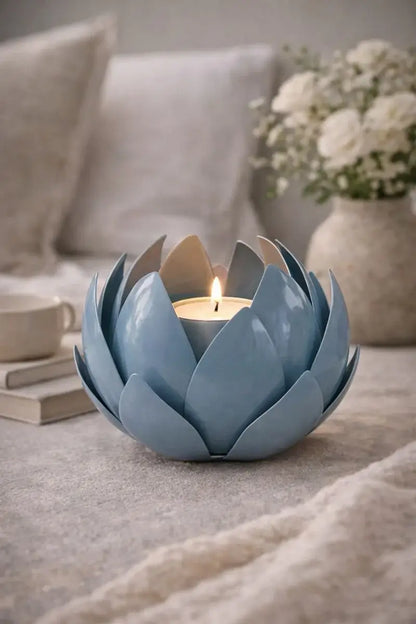 Blue Lotus Metal Leaf Hurricane