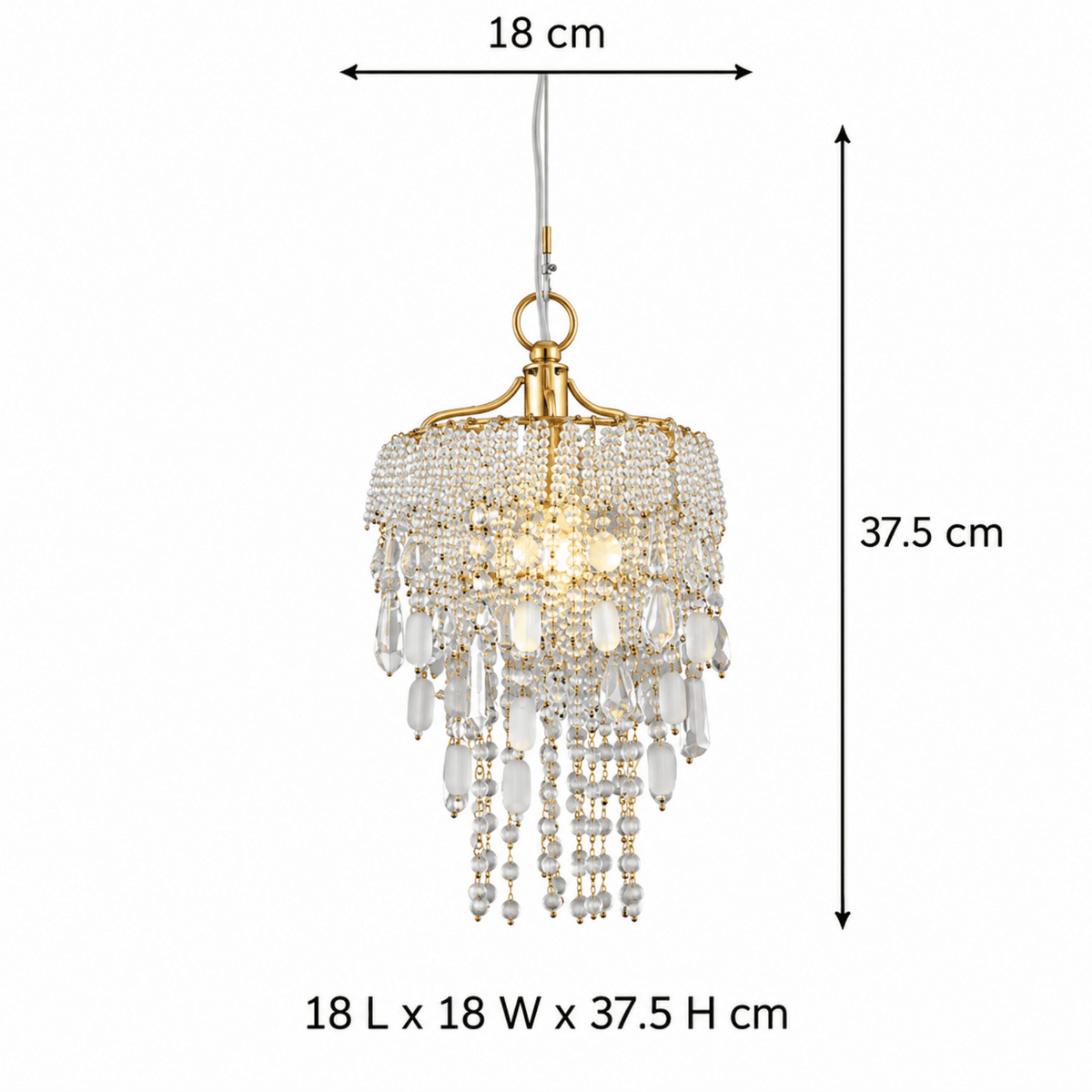 Luxury Nora Clear Mini Chandelier – ILLUMEA premium decorative ceiling lighting for living rooms, bedrooms, dining areas, and modern interiors