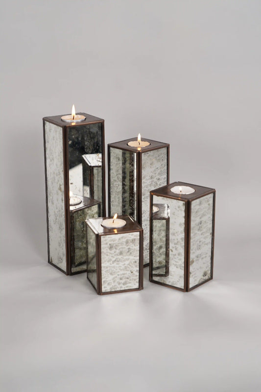 Square Candle Holder Set of 4