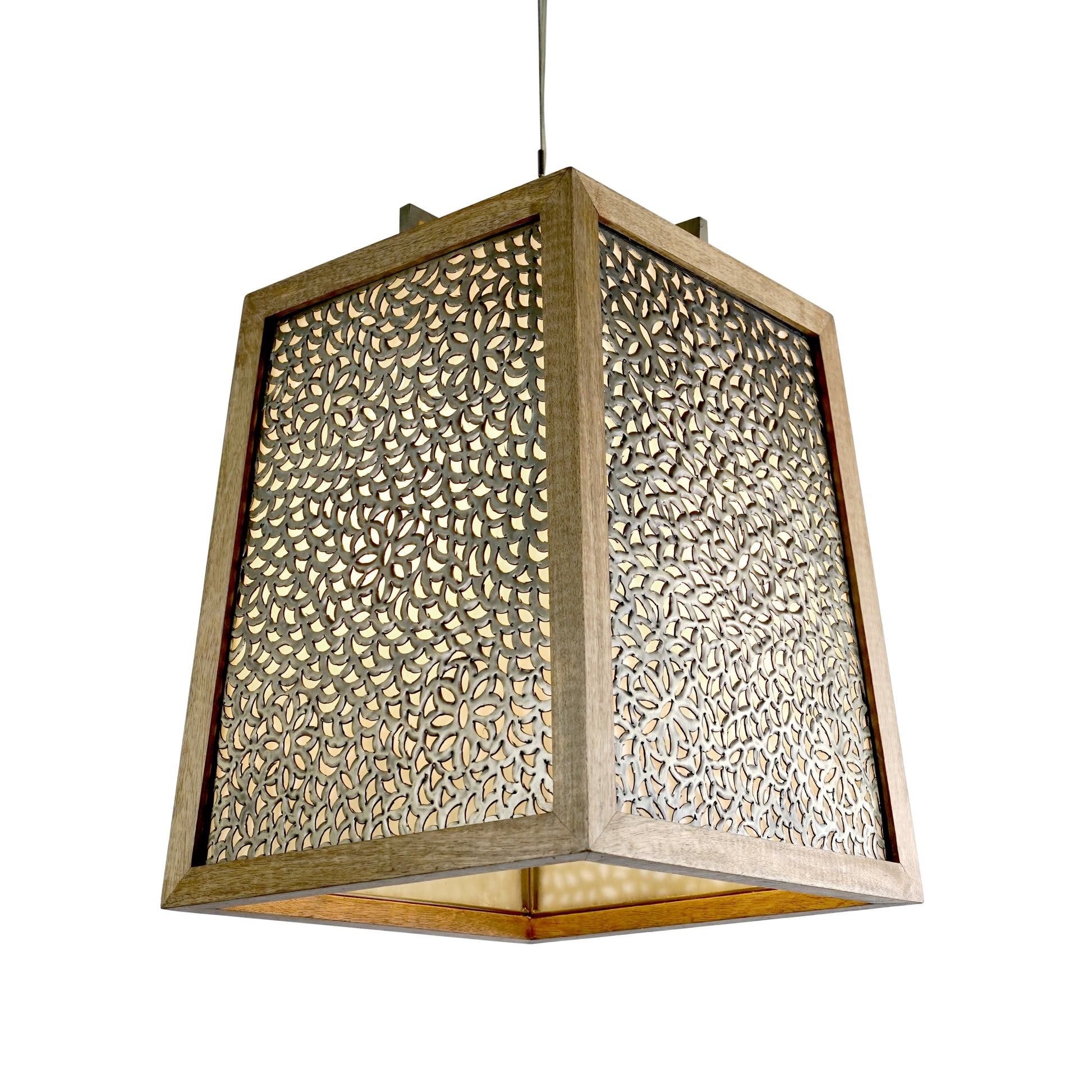 Taper Wooden Lantern