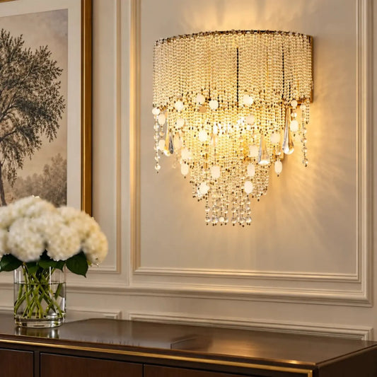 Half Nora Glass Wall Lamp featuring elegant design, perfect for modern interiors and ambient lighting solutions