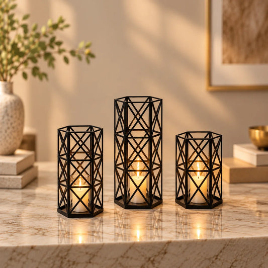 Geometric Candle Holder Stand