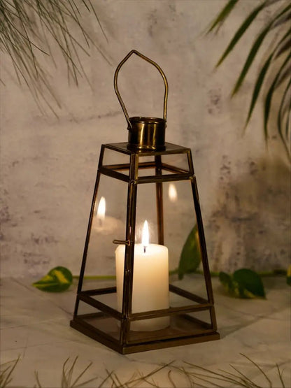 Antique Glass Lantern | Hanging Lantern Lamp