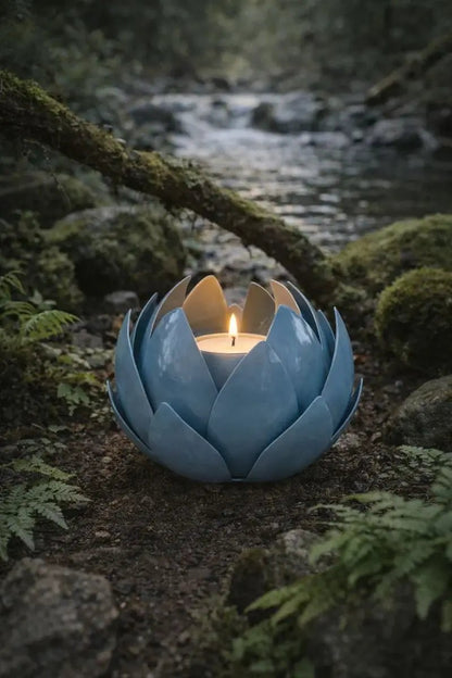 Blue Lotus Metal Leaf Hurricane