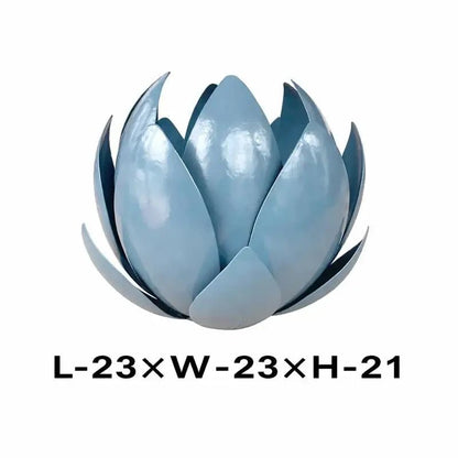 Blue Lotus Metal Leaf Hurricane