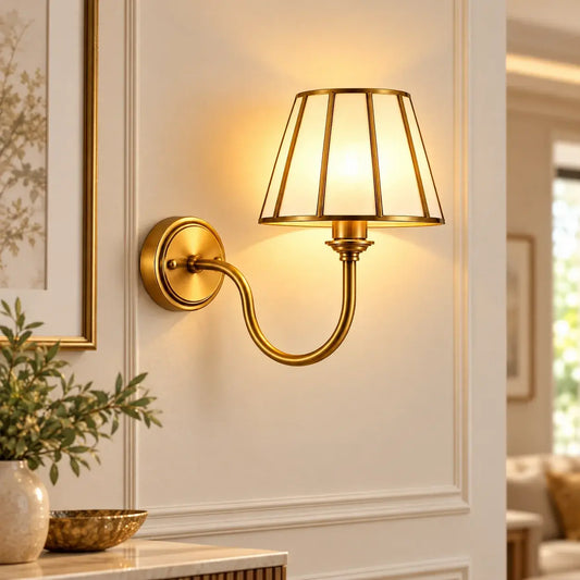 Frost Glass Shade Wall Lamp - ILLUMEA