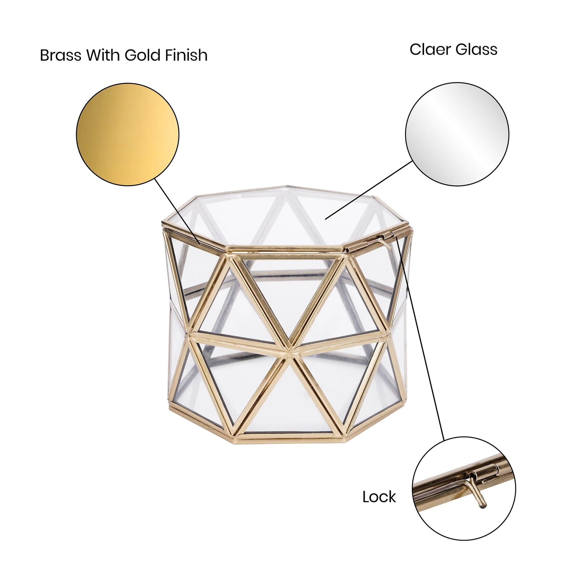 Diamond Box Clear Glass - ILLUMEA - ILLUMEADecorative Box