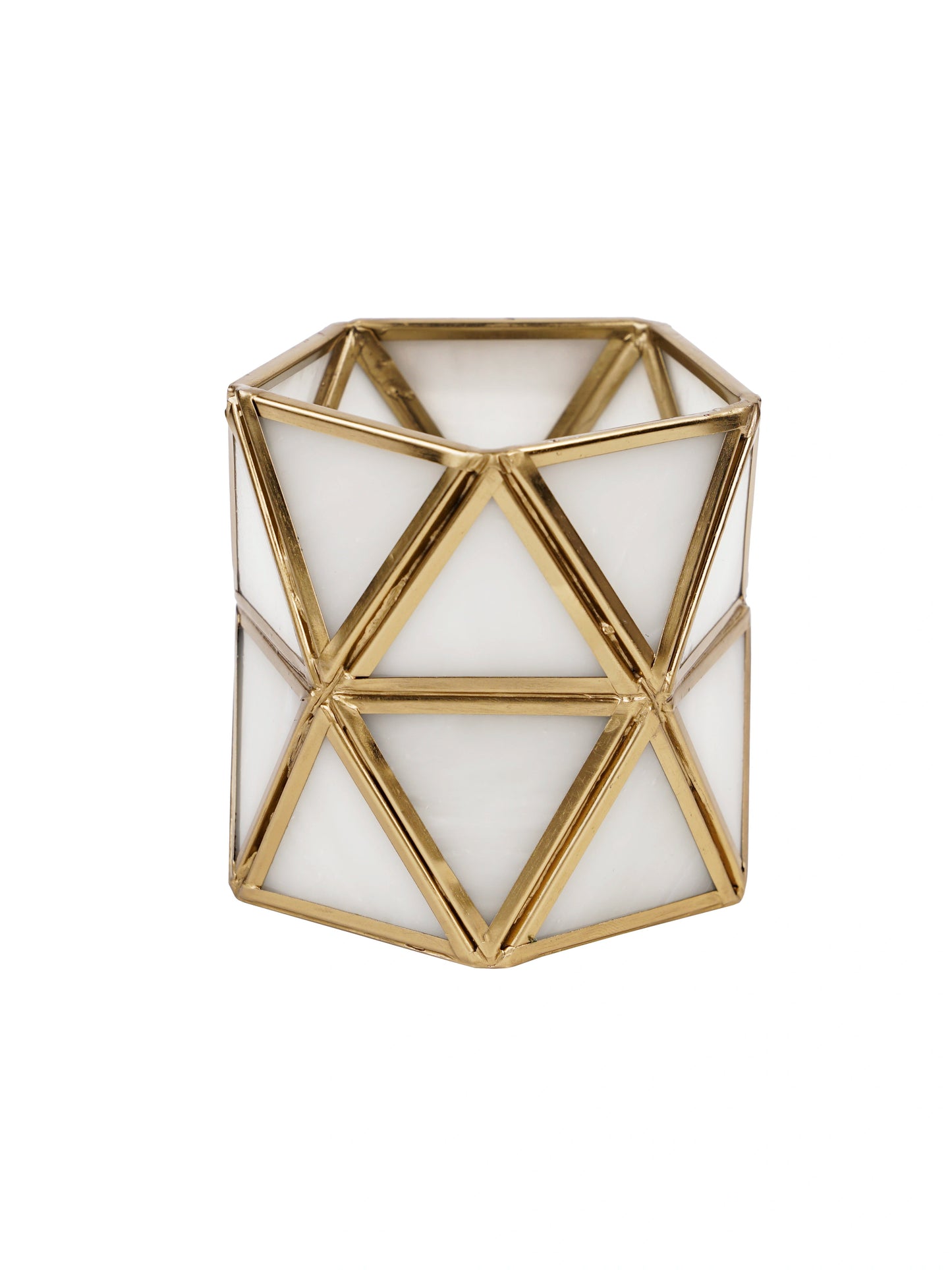 Diamond Tealight Candle Holder White - ILLUMEA