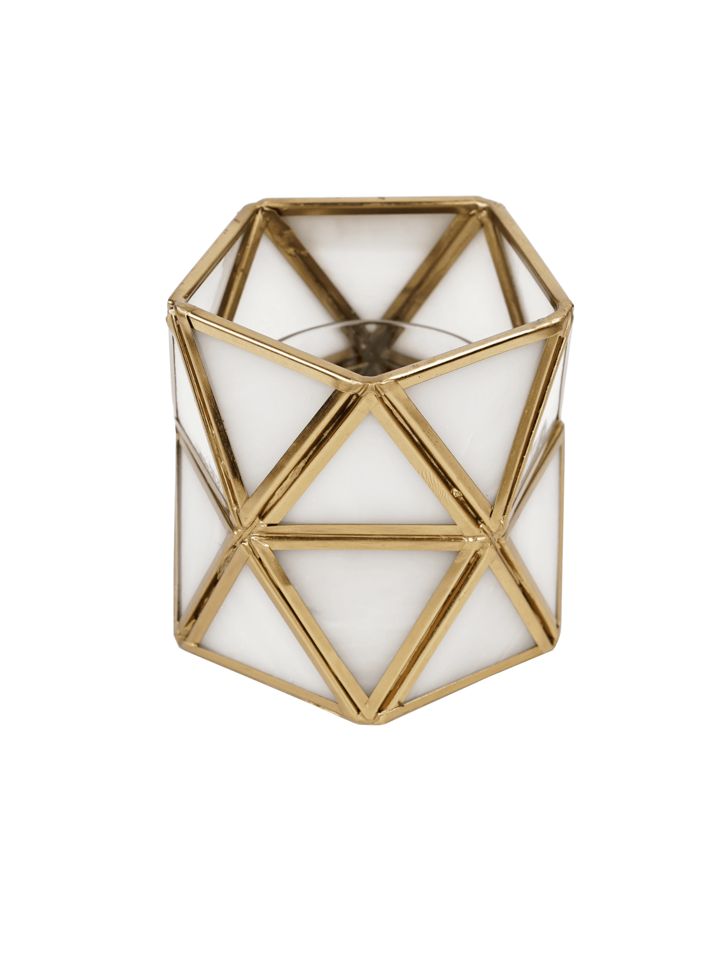 Diamond Tealight Candle Holder White - ILLUMEA
