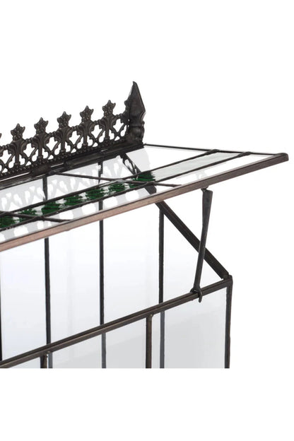 Elegant Glass Wardian Case Terrarium Planter