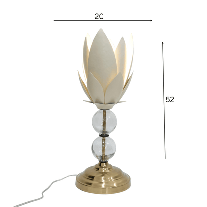 Hammerd Leaf Glass Ball Table Lamp