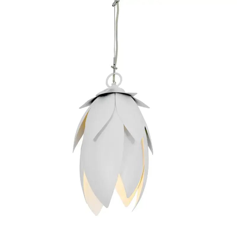 Hammered Leaf Pendant Light
