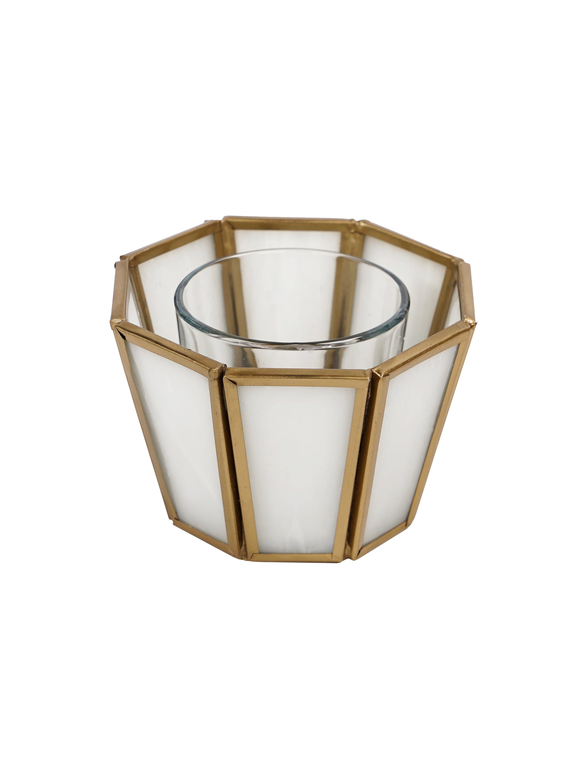 Hexa Linaurea Tealight Candle Holder White - Small