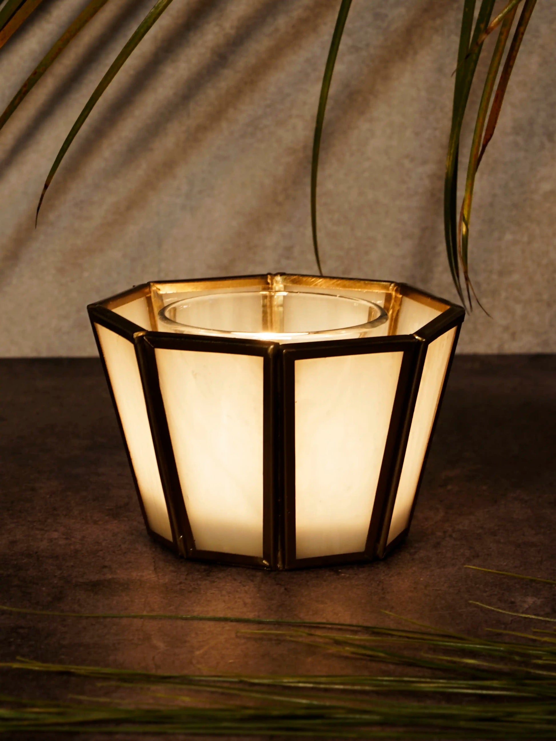 Hexa Linaurea Tealight Candle Holder White - Small