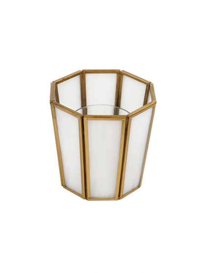 Hexa Linaurea Tealight Candle Holder White - Medium