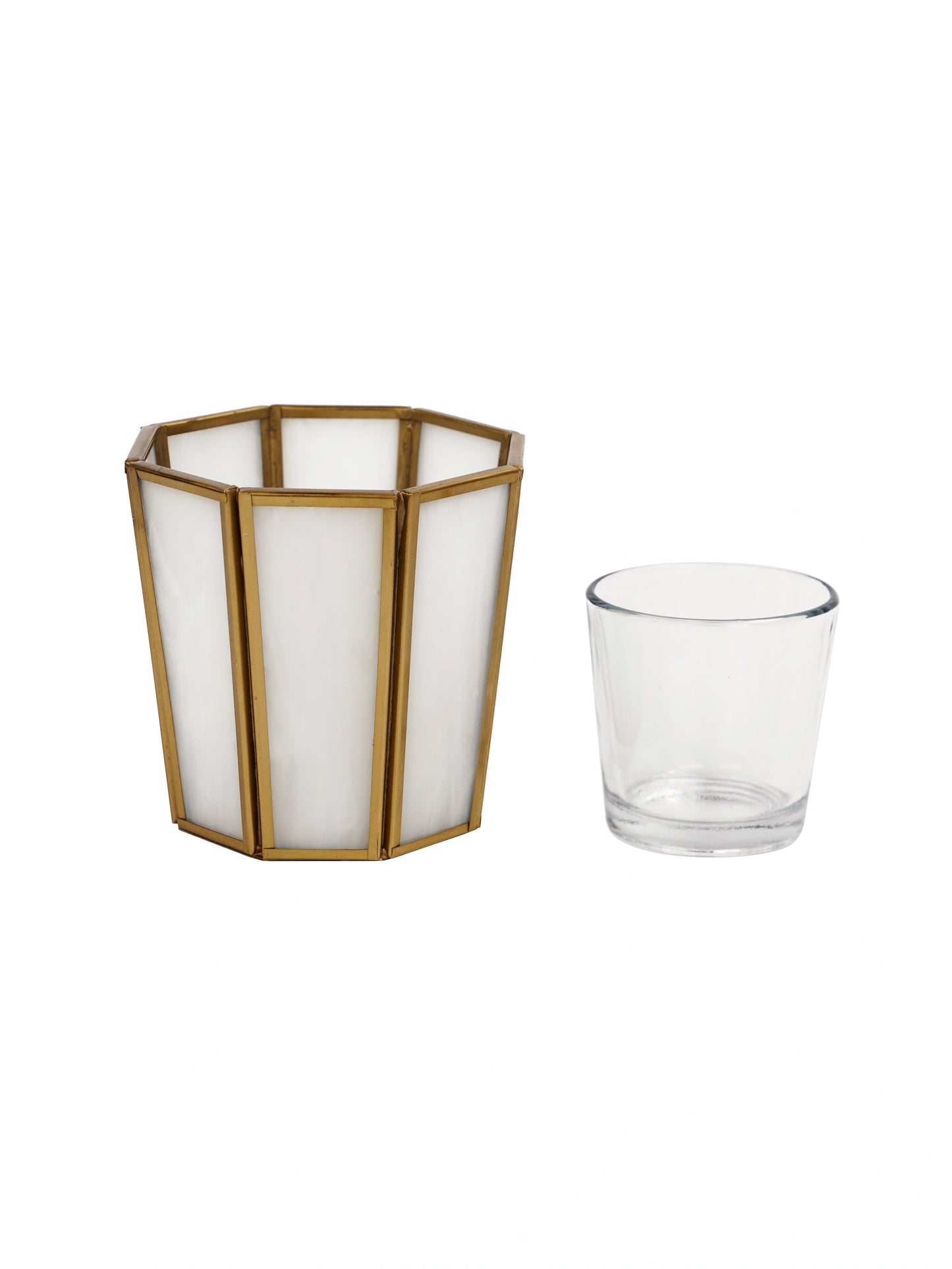 Hexa Linaurea Tealight Candle Holder White - Medium