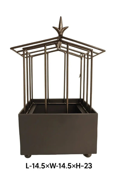 Illumea Mini Terrarium – Black Powder Coated Iron Decor - ILLUMEATerrarium Planter